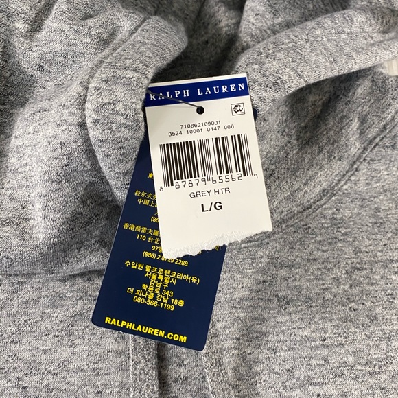 Polo Ralph Lauren Spell Out American Flag Double Knit Hoodie Sweater - Picture 12 of 16